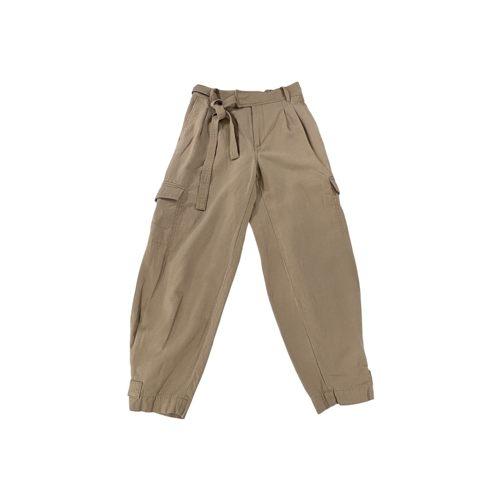Banana Republic Utility Pants Size 6 – Khaki Tie Waist Cargo Joggers